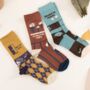 Surreal Illustration Mid Calf Length Socks, thumbnail 1 of 6