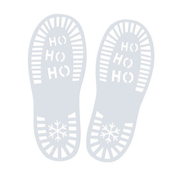 Snowy Santa Footprint Stencils, 2 of 2