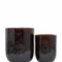 Set Of Two Brown Glazed Planters, thumbnail 2 of 3