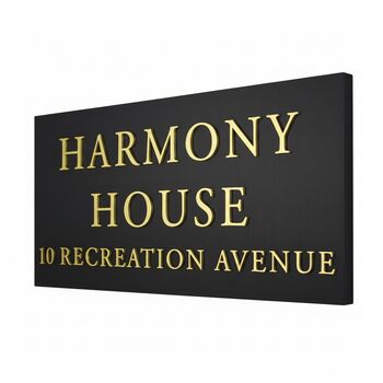 Personalised Large House Sign Three Lettering Colour Options, 6 of 11