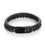 Personalised Men's Leather Rune Design Duo Bracelet, thumbnail 5 of 8