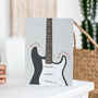 Stratocaster Guitar Birthday Card | Guitarist Card, thumbnail 1 of 5