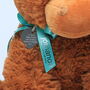 Personalised Small Highland Coo Cow Soft Toy Brown, thumbnail 2 of 5