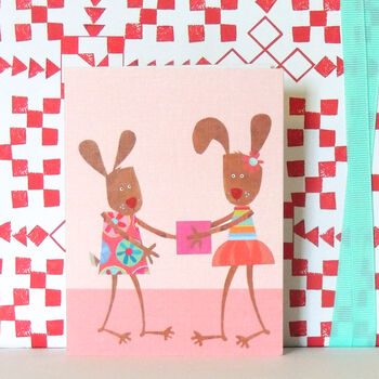Mini Rabbits Greetings Card, 4 of 5