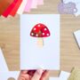 Card Making Kit Mini Toadstool | Iris Folding, thumbnail 6 of 6