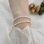 Sasha Ivory Silver Pearl Ball Charm Gift Bracelet, thumbnail 2 of 5