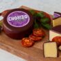 Chorizo Flavoured Cheddar Cheese Truckle 200g, thumbnail 3 of 5