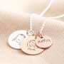 Personalised 'Your Drawing' Double Disc Necklace, thumbnail 3 of 9