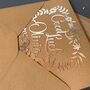 Personalised Papercut Good Luck Card, thumbnail 7 of 9