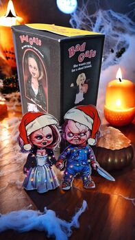 Chucky And Bride Of Chucky Tiffany Christmas Tree Decoration, 5 of 12