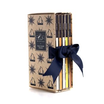 Five Variety Bars Of Chocolate In A Nautical Gift Box, 4 of 12