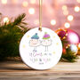 First Christmas As Husband And Wife Tree Decoration C, thumbnail 4 of 4