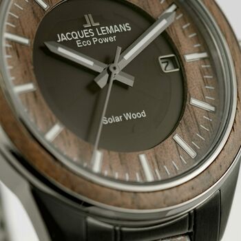 Jacques Lemans Wooden Plated Bracelet Watch, 2 of 12