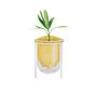 Flo, Self Watering Planter, Spring Yellow With Stand, thumbnail 4 of 5
