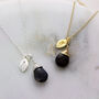 Silver Or Gold Wrapped Birthstone Initial Necklace, thumbnail 4 of 11