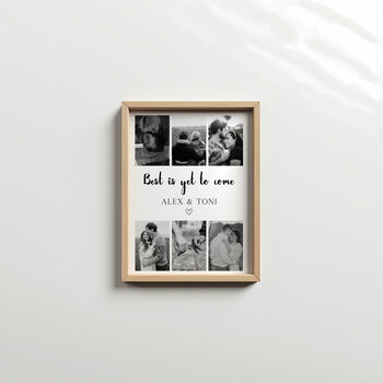 Personalised Couple Photo Collage Frame Gift, 4 of 4