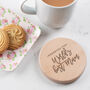 'Worlds Best Mum' Coloured Personalised Coaster, thumbnail 4 of 7