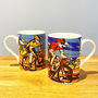 Racing Cyclist Mug, thumbnail 1 of 3