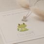 Lucky Frog Sterling Silver Necklace, thumbnail 5 of 10