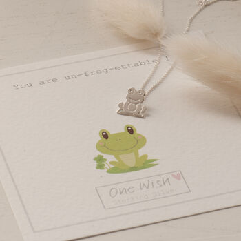 Lucky Frog Sterling Silver Necklace, 5 of 10