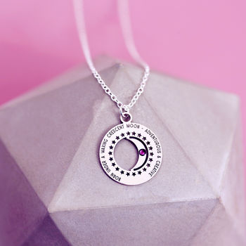 Personalised Phases Of The Moon Necklace, 11 of 12