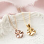 Jasmine Flower Necklace In Silver, Gold Or Rose Gold, thumbnail 1 of 12