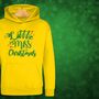 'Little Miss Christmas' Glittery Girls Christmas Jumper Hoodie, thumbnail 6 of 12