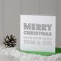 Personalised Merry Christmas Card, thumbnail 3 of 5