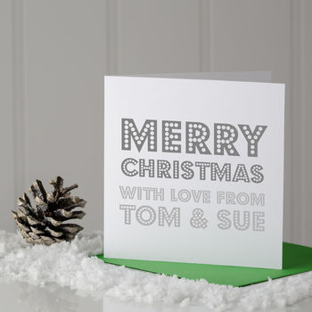 Personalised Merry Christmas Card, 3 of 5