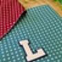 Personalised Polka Dot Dog Tie On Bandana Red Or Green, thumbnail 11 of 12