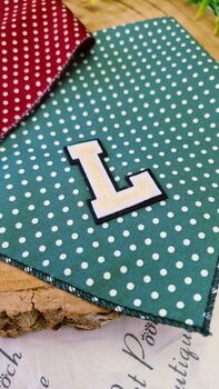 Personalised Polka Dot Dog Tie On Bandana Red Or Green, 11 of 12