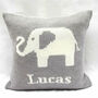 Personalised Knitted Elephant Cushion, thumbnail 8 of 12