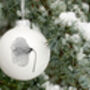Christmas Bauble With Gingko Leaf Skeleton, thumbnail 5 of 5