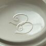 Sterling Silver Wired Curl Threader Earrings, thumbnail 5 of 7