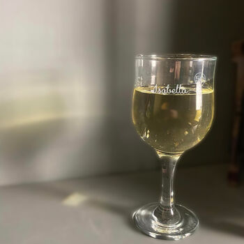 Personalised 50th Birthday Gift Balloon Wine Glass, 3 of 5