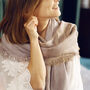 Personalised Shimmering Silky Wedding Scarf, thumbnail 2 of 12