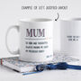 Grandma, Personalised Mother's Day Mug, thumbnail 4 of 4