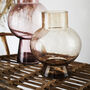 Amber Glass Globe Vase, thumbnail 1 of 3