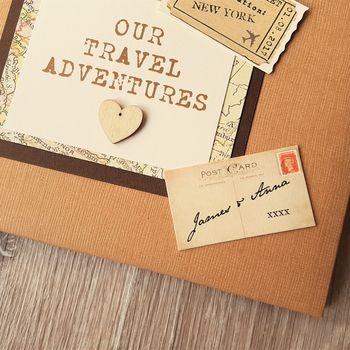 Personalised Kraft Travel Adventures Scrapbook, 4 of 10