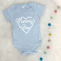 Mummy's Boy Mother's Day Babygrow With Heart, thumbnail 5 of 8