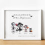 Personalised Halloween Skeleton Family Print | Gift For Mum, thumbnail 2 of 5