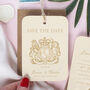 Passport Wedding Save The Date Travel Luggage Tag, thumbnail 1 of 9