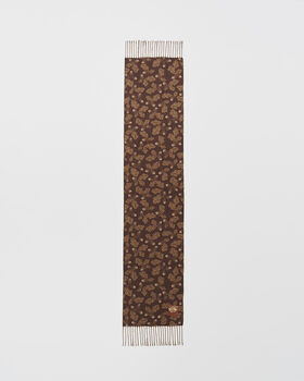 Chocolate Acorn Jacquard Scarf, 2 of 5