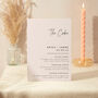 Wedding Cake Sign A5 Sturdy Foamex Sign Minimal Script, thumbnail 1 of 5