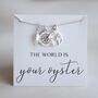 Inspirational Gift For Christmas, Compass And Map Necklace, thumbnail 1 of 9