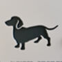 Personalised Short Haired Dachshund Design House Acrylic Number Sign, thumbnail 2 of 7