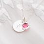Personalised Initial Birthstone Necklace, thumbnail 5 of 12