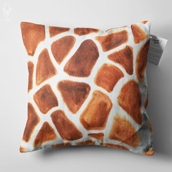 Giraffe Cushion Cover With Brown And White Colours, 5 of 7