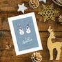 'To My Aunties' Christmas Greetings Card Snowmen Design, thumbnail 8 of 10