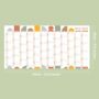 Academic Geometric Nature Walk Wall Planner | 2023 2024, thumbnail 2 of 3